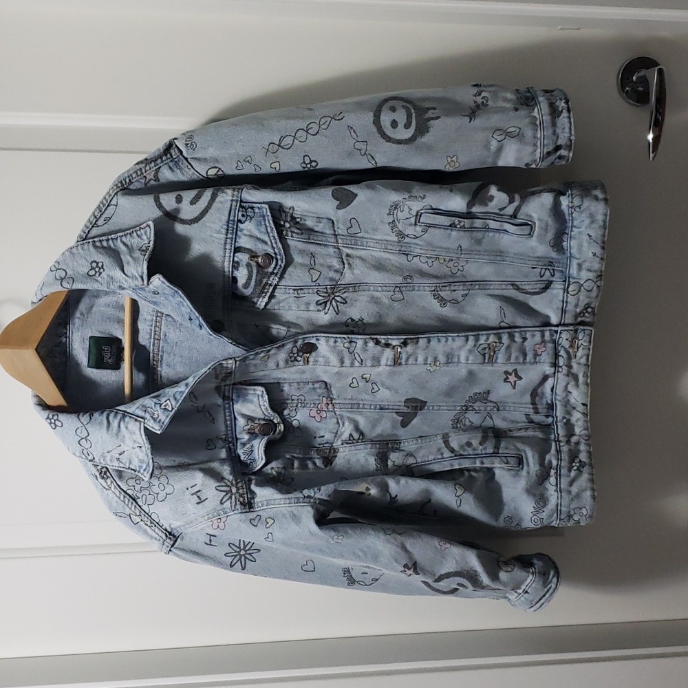 Graffiti jean jacket